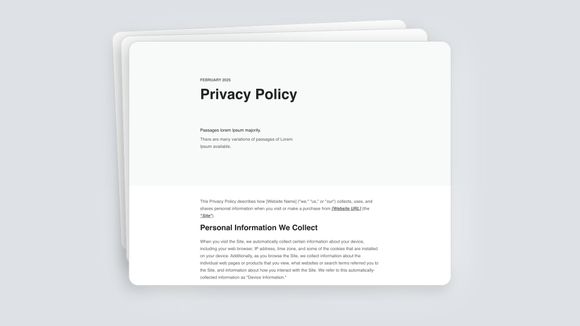 Privacy Page
