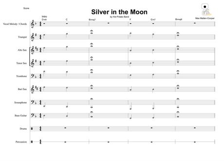 SILVER IN THE MOON  - Sheet Music (12 pce)