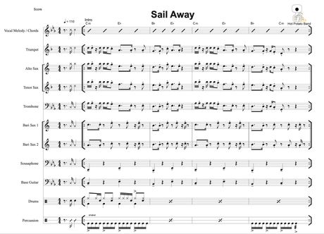 SAIL AWAY - Sheet Music (11 pce)