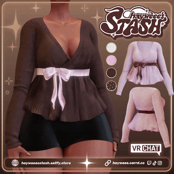 Babydoll Ribbon Top | 3D Asset