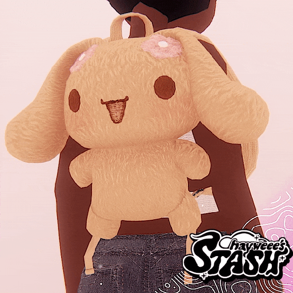 Mocha Dog Plushie + Backpack  | 3D Assets (FREE Discord Gift)
