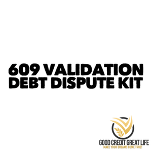 609 Validation Debt Dispute Letter Kit