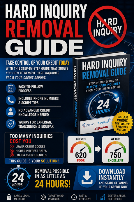 24 Hour Hard Inquiry Removal Guide