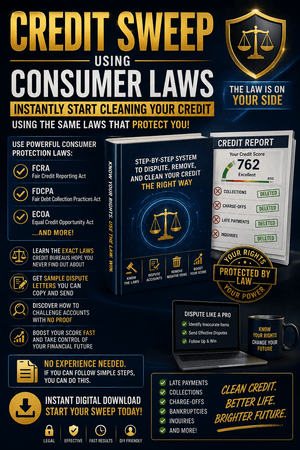 Credit Sweep Using Consumer Laws