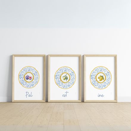 Set von 3 Palästina Poster | Küche 