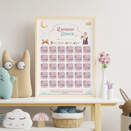 Ramadan Kinderkalender - lila deutsch
