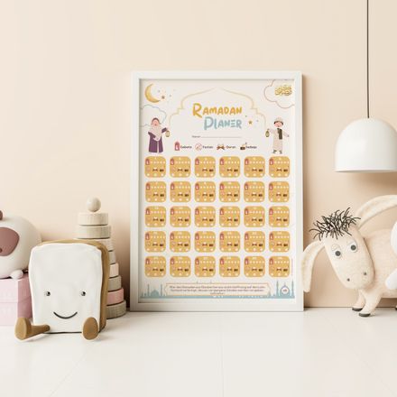 Ramadan Kinderkalender - gelb deutsch