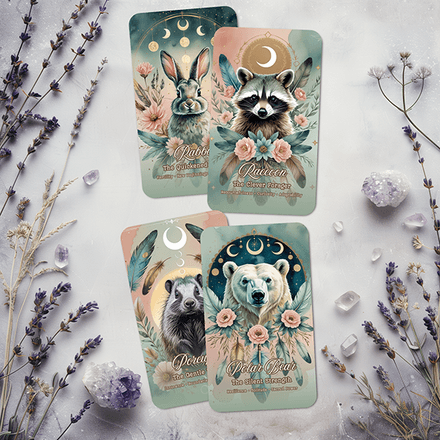 The Sacred Wild Oracle Deck — Printed Tarot Size Cards