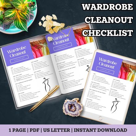 Wardrobe Cleanout &amp; Clothes Closet Organization Checklist
