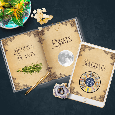 Vintage Grimoire Divider Pages — 38 Printable PDF Sections