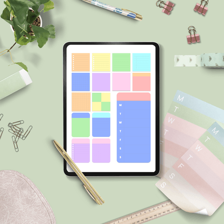 The Rainbow Planner Kit – Digital Sticker Set