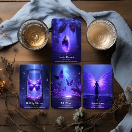 Within the Chrysalis Oracle – 44-Card Deck for Emotional Softness + Self-Compassion