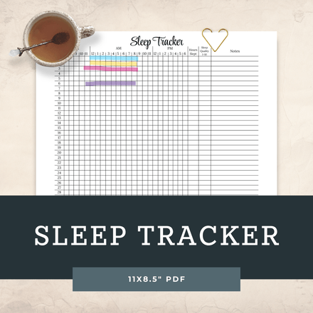Sleep Tracker Printable | Monthly Sleep Log
