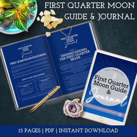 First Quarter Moon Journal — Lunar Growth Guide