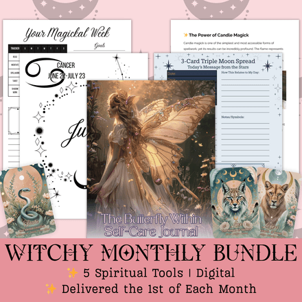 Witchy Monthly Subscription | Printable Journals, Monthly Readings, Grimoire, Quick Magickal G