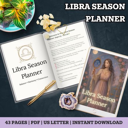 Libra Season Planner • Sept 23 – Oct 22 • Celestial Balance &amp; Harmony