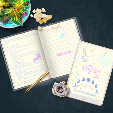 Your Magickal Life Printable Planner — Pastel Rainbow PDF