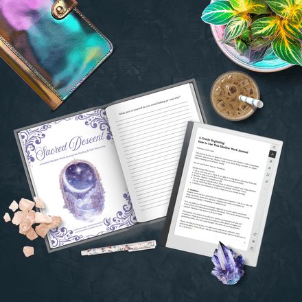 Sacred Descent Shadow Work Journal – Printable PDF