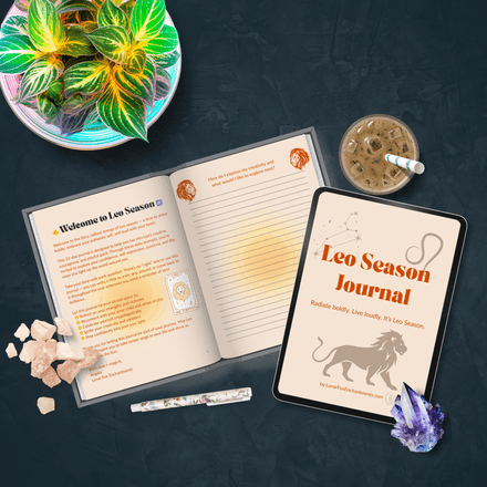 Leo Season Journal — 31 Zodiac Prompts | Digital PDF
