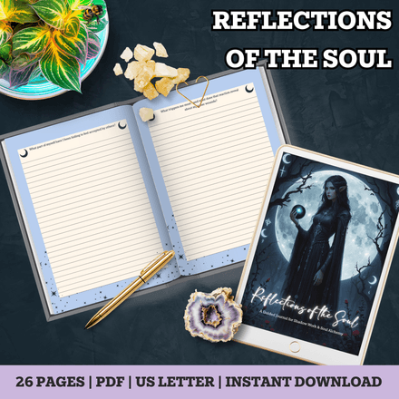 Reflections of the Soul Shadow Work Journal | 25 Guided Prompts for Inner Healing &amp; Self Discover