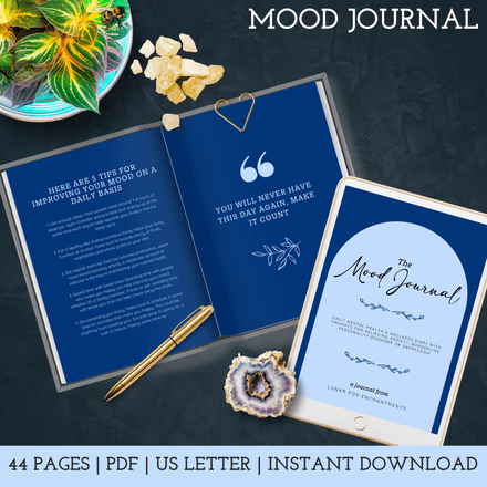 4-Week Guided Mood Tracker Journal 