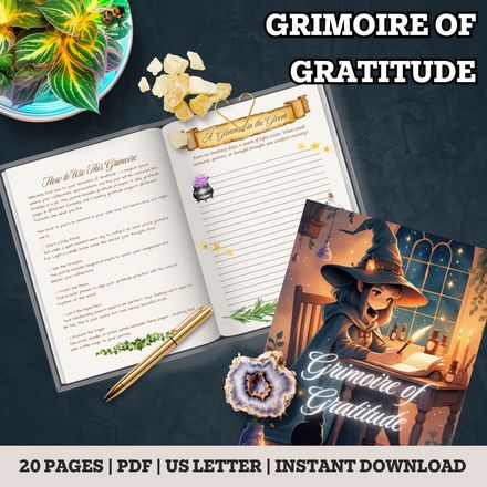Grimoire of Gratitude Journal – Printable PDF