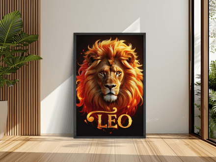 Leo Season Wall Art – Printable Zodiac Sun Sign Decor