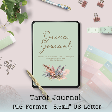 Boho Dream Journal Printable PDF