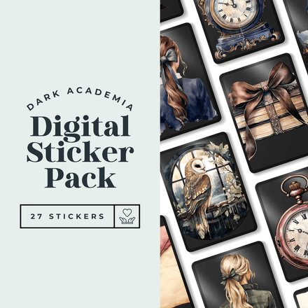 To Be Done Before Dusk – Dark Academia Digital Stickers Transparent PNG