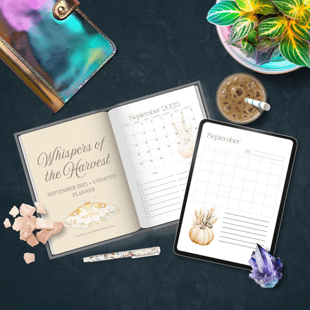 Whispers of the Harvest September Fall Planner – Printable PDF LFE925