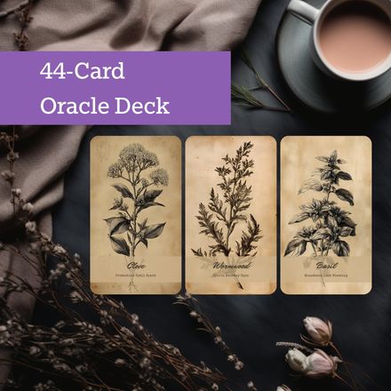 Herbal Alchemy Oracle 🌿 Printable PDF Deck