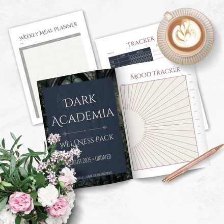 Dark Academia Wellness Pack – Self-Care PDF