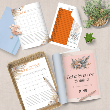 Boho June Printable Planner | LFE001 PDF