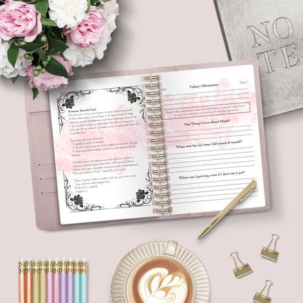 Mirror, Mirror: A 30-Day Self-Love Journal – Printable PDF for Affirmations &amp; Reflection