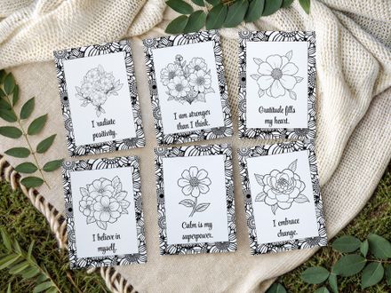 Coloring Affirmation Cards Printable