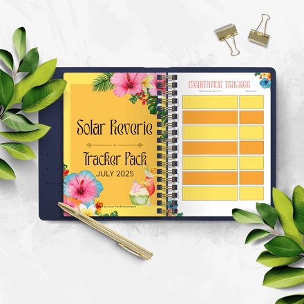 Tropical Tracker Pack | 15 Printable Wellness Pages