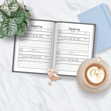 Printable Migraine Log Tracker | Headache Journal for Pain, Weather &amp; Triggers