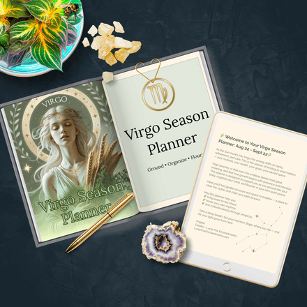 Virgo Season Printable Planner — Earthy &amp; Minimal