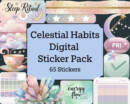 Celestial Habits Digital Sticker Pack
