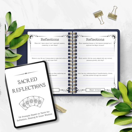 Sacred Reflections Tarot Journal – B&amp;W Edition