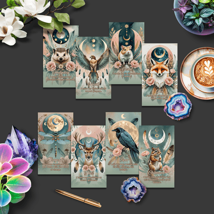 Sacred Wild Animal Affirmation Deck – 44 Printable Cards