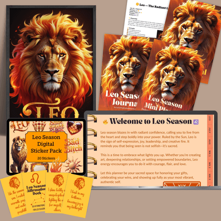 Leo Season Magic Bundle — Printable &amp; Digital Tools