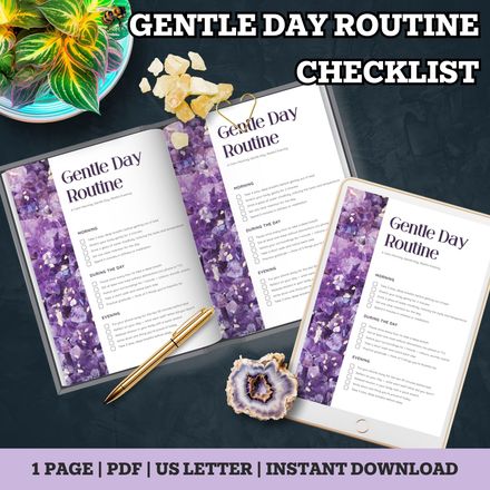 Gentle Day Routine Checklist Printable