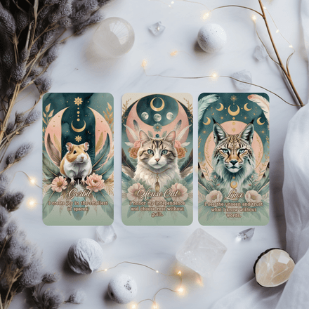 Sacred Wild Animal Affirmation Deck – 44 Printable Cards