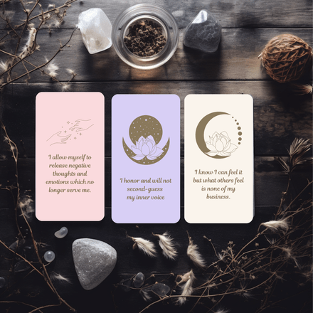 25 Beautiful Boundaries Affirmation Cards (PDF + PNG)