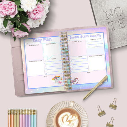 Magical AF Daily Planner – Unicorn Printable PDF