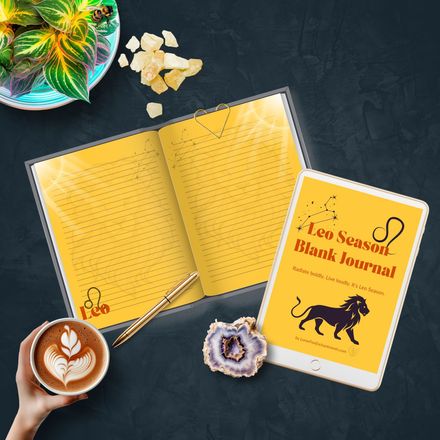 Leo Season Blank Journal Printable | 30 Pages PDF