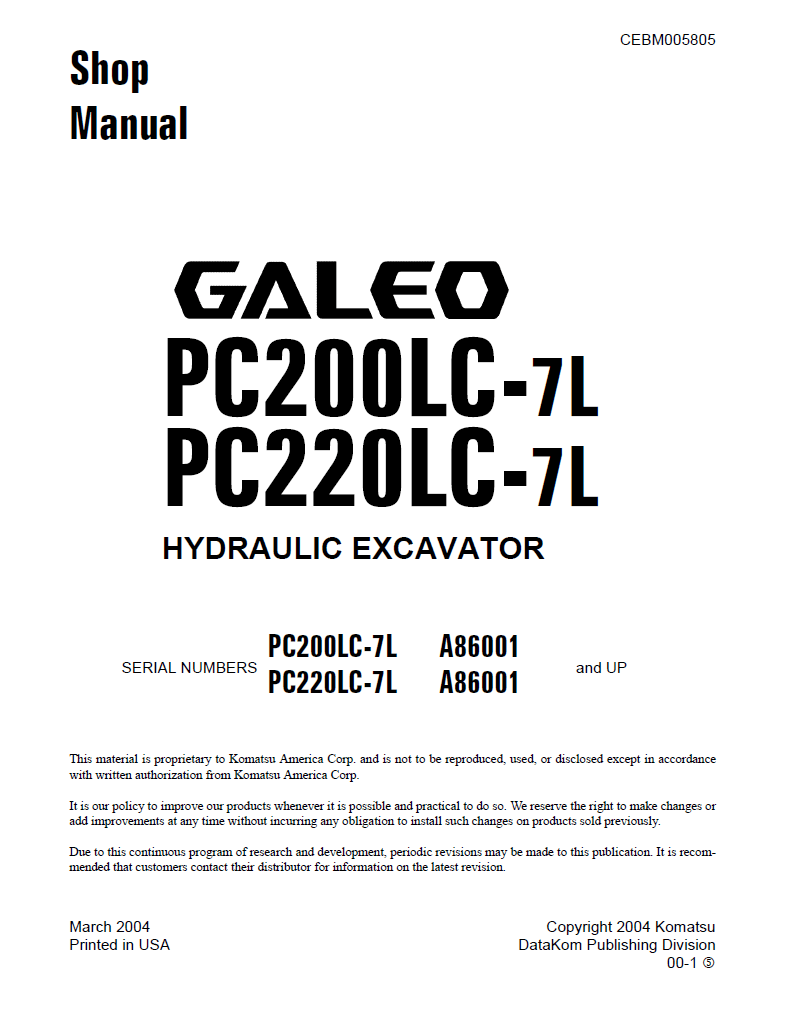 Modellino Komatsu Galeo PC200LC Escavatore In Pressofuso Scala 1:43 - Verde Cantiere
