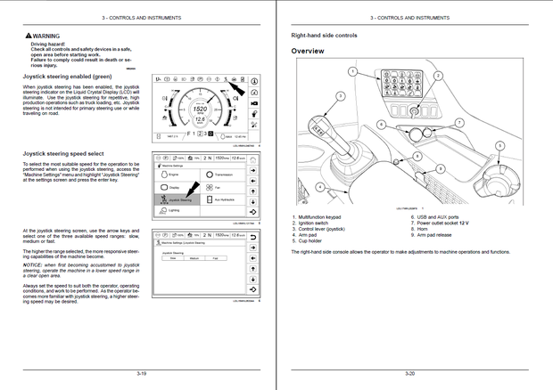 CASE Construction 621G, 721G Tier 4B (Final) Wheel Loader Operator&#x27;s Manual 51638078 English
