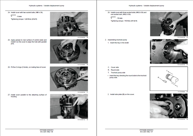 CASE Construction CX45B Series 2, CX50B Series 2, CX55B Mini Excavator Service Manual 47574282B EN